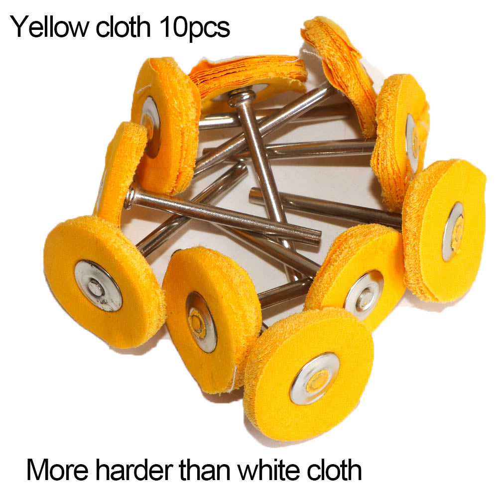 Wool Felt Sanding Grinding Buffing Wheel with Shank, Cotton Polishing Head Brush for Dremel Rotary Drill Tools