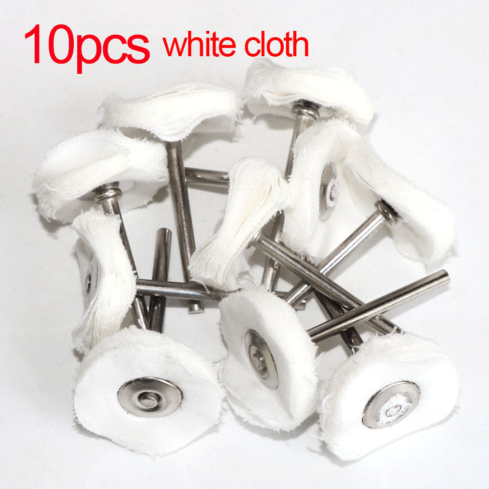 Wool Felt Sanding Grinding Buffing Wheel with Shank, Cotton Polishing Head Brush for Dremel Rotary Drill Tools