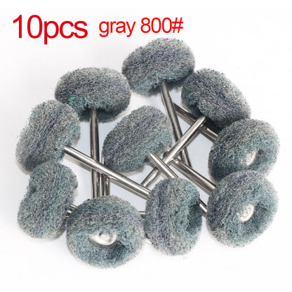 Wool Felt Sanding Grinding Buffing Wheel with Shank, Cotton Polishing Head Brush for Dremel Rotary Drill Tools