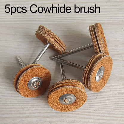 Wool Felt Sanding Grinding Buffing Wheel with Shank, Cotton Polishing Head Brush for Dremel Rotary Drill Tools