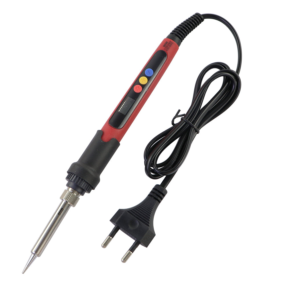 Adjustable Soldering Iron with LCD Display, Electric Welding Repair Tool Set with Solder Wire Tips, Precision Kit