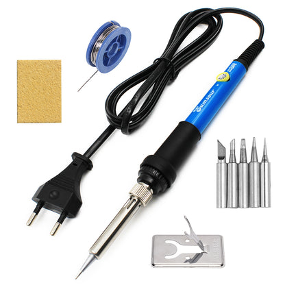 Adjustable Soldering Iron with LCD Display, Electric Welding Repair Tool Set with Solder Wire Tips, Precision Kit