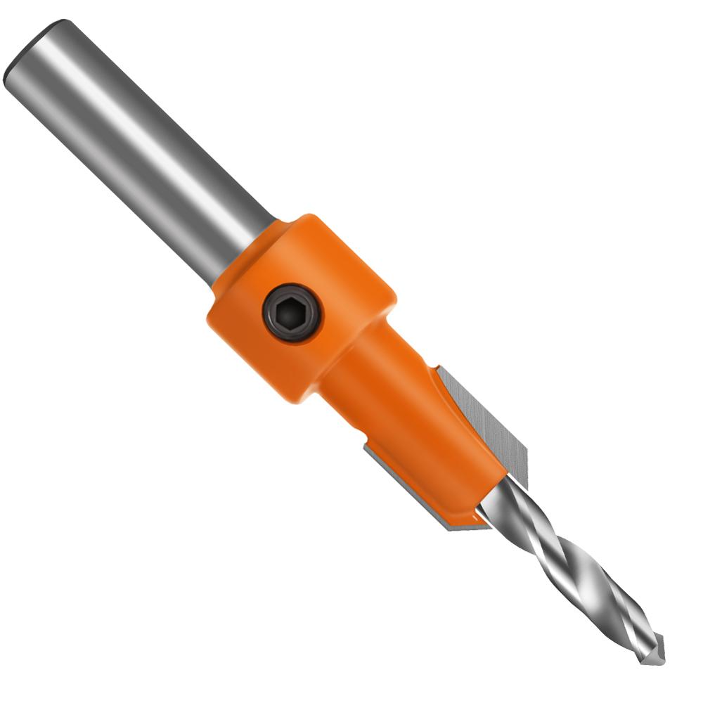 Shank HSS Woodworking Milling Cutter Ceramic Finish CNC Carbide Tip Teflon Coated Anti Kickback Dri 2