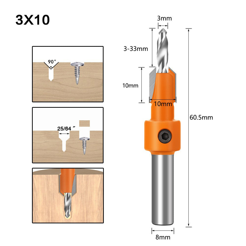 Shank HSS Woodworking Milling Cutter Ceramic Finish CNC Carbide Tip Teflon Coated Anti Kickback Dri 5
