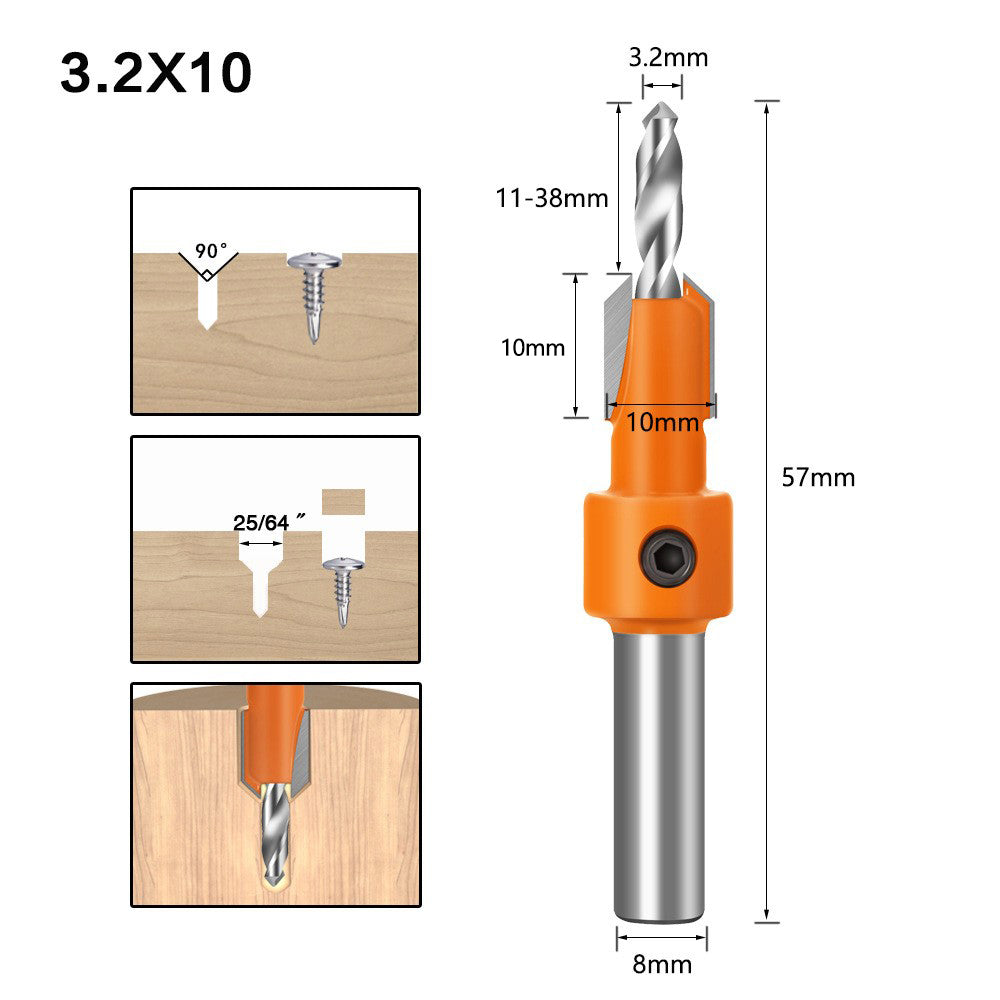 Shank HSS Woodworking Milling Cutter Ceramic Finish CNC Carbide Tip Teflon Coated Anti Kickback Dri 6