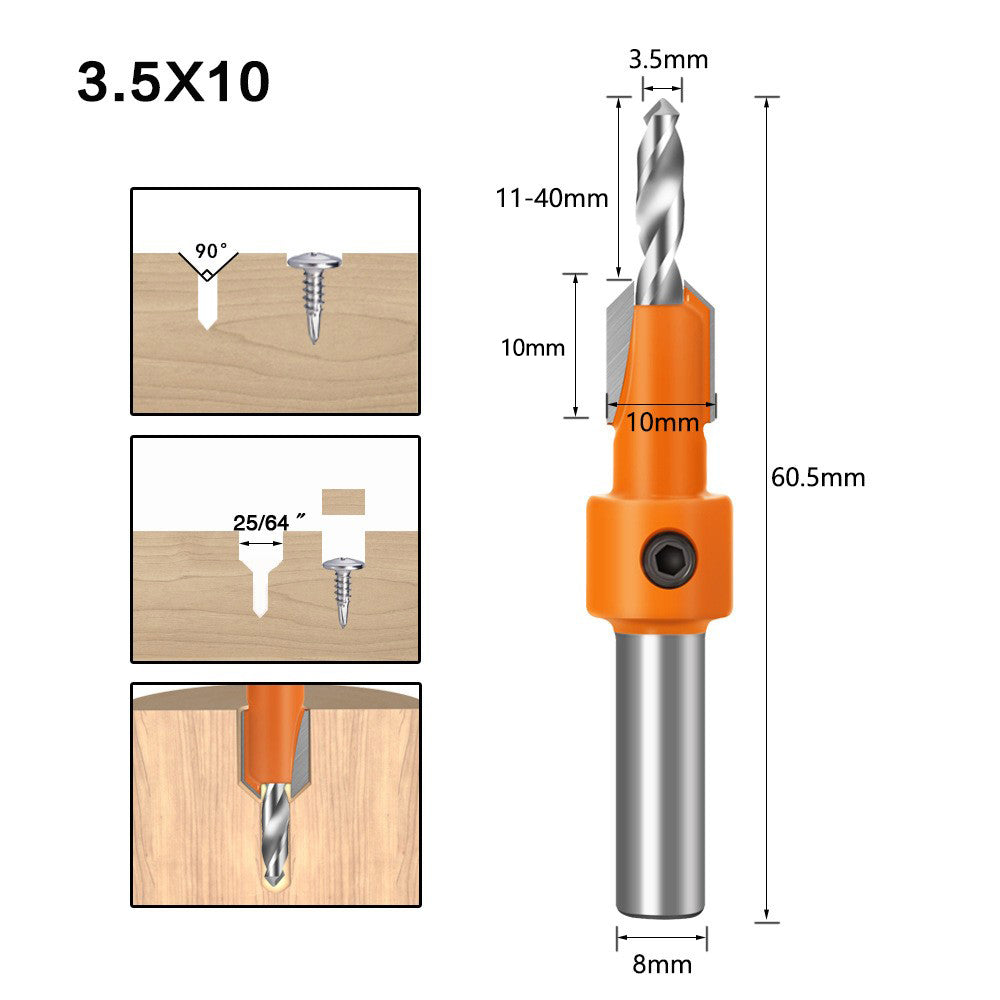 Shank HSS Woodworking Milling Cutter Ceramic Finish CNC Carbide Tip Teflon Coated Anti Kickback Dri 7