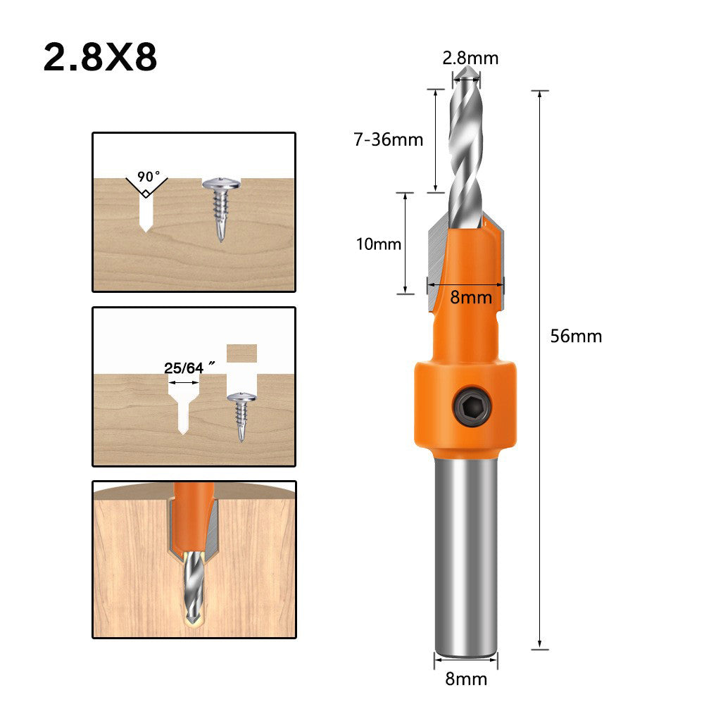 Shank HSS Woodworking Milling Cutter Ceramic Finish CNC Carbide Tip Teflon Coated Anti Kickback Dri 8