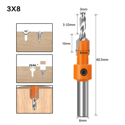 Shank HSS Woodworking Milling Cutter Ceramic Finish CNC Carbide Tip Teflon Coated Anti Kickback Dri 13