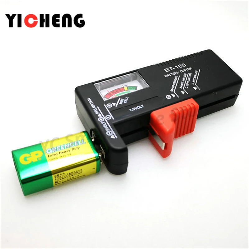 Battery Tester Digital BT-168 Battery Capacity Checker for AA AAA 9V C D Button Cell Batteries with Color Display