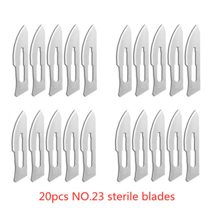 Carbon Steel Surgical Blades for Phone Repair, Carving, Eyebrow Grooming, Animal Care & Scalpel Knife Precision Cutter