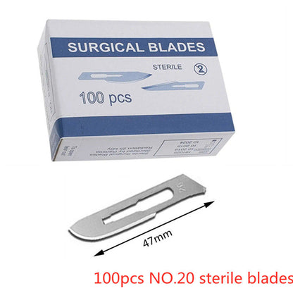 Carbon Steel Surgical Blades for Phone Repair, Carving, Eyebrow Grooming, Animal Care & Scalpel Knife Precision Cutter