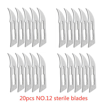 Carbon Steel Surgical Blades for Phone Repair, Carving, Eyebrow Grooming, Animal Care & Scalpel Knife Precision Cutter