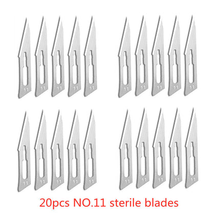 Carbon Steel Surgical Blades for Phone Repair, Carving, Eyebrow Grooming, Animal Care & Scalpel Knife Precision Cutter