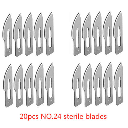 Carbon Steel Surgical Blades for Phone Repair, Carving, Eyebrow Grooming, Animal Care & Scalpel Knife Precision Cutter