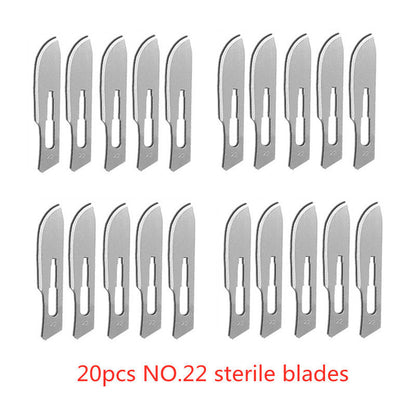 Carbon Steel Surgical Blades for Phone Repair, Carving, Eyebrow Grooming, Animal Care & Scalpel Knife Precision Cutter
