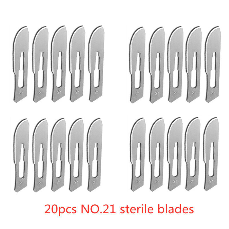 Carbon Steel Surgical Blades for Phone Repair, Carving, Eyebrow Grooming, Animal Care & Scalpel Knife Precision Cutter