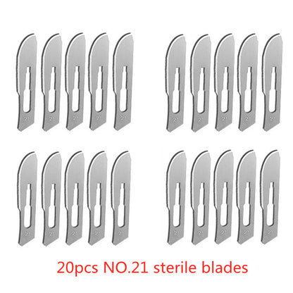 Carbon Steel Surgical Blades for Phone Repair, Carving, Eyebrow Grooming, Animal Care & Scalpel Knife Precision Cutter