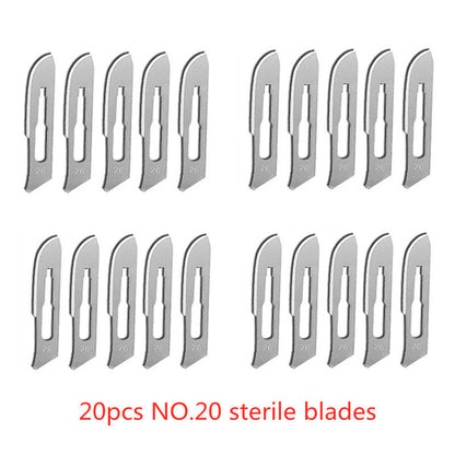 Carbon Steel Surgical Blades for Phone Repair, Carving, Eyebrow Grooming, Animal Care & Scalpel Knife Precision Cutter