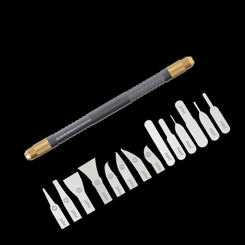Thin Blade IC Chip Repair Tools Set, CPU & Motherboard Edge Removal Tool for Mobile Phone & Computer Chip Repair
