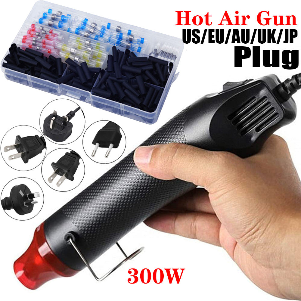 Handheld Mini Heat Gun Hot Air Tool with Heat Shrink Butt, Electrical Embossing Gun for Crafts, PVC Tubing, DIY Shrink