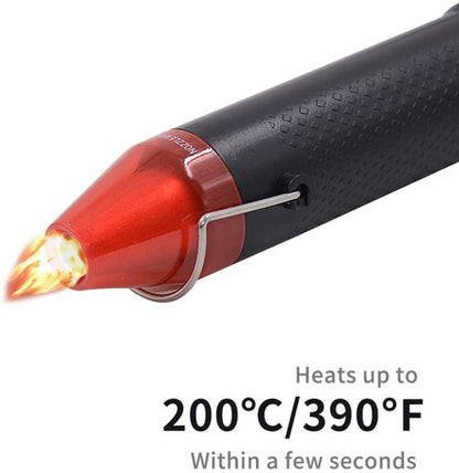 Handheld Mini Heat Gun Hot Air Tool with Heat Shrink Butt, Electrical Embossing Gun for Crafts, PVC Tubing, DIY Shrink