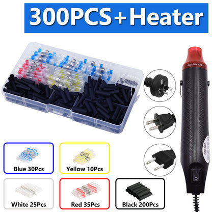 Handheld Mini Heat Gun Hot Air Tool with Heat Shrink Butt, Electrical Embossing Gun for Crafts, PVC Tubing, DIY Shrink