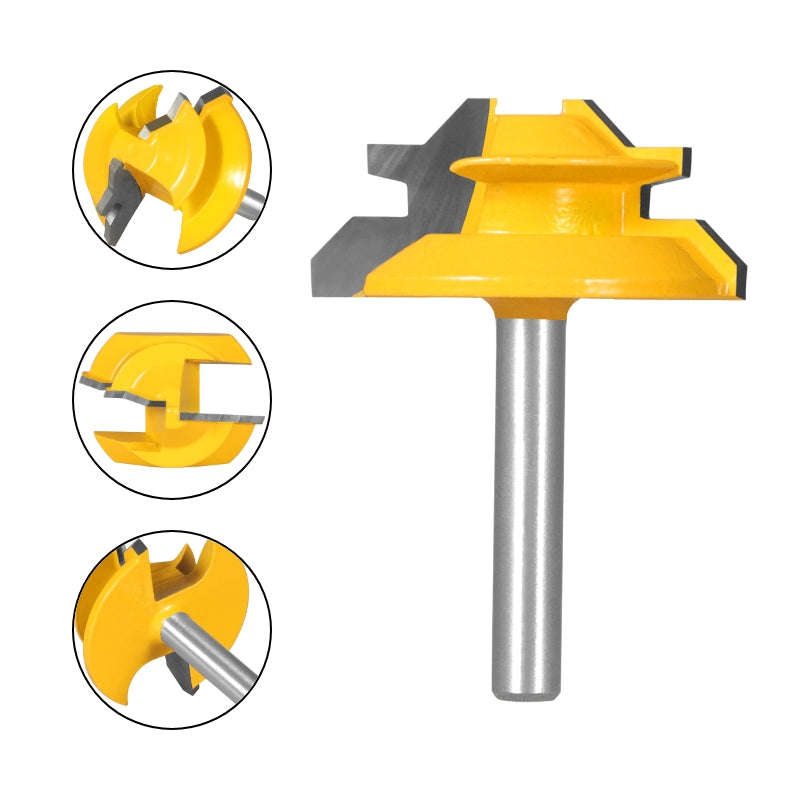 Lock Miter Router Bit – Woodworking Milling Cutter Tool for Creating Tight Corner Joints in Cabinets, Furniture