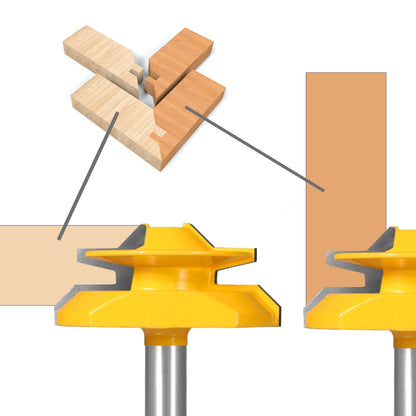Lock Miter Router Bit – Woodworking Milling Cutter Tool for Creating Tight Corner Joints in Cabinets, Furniture