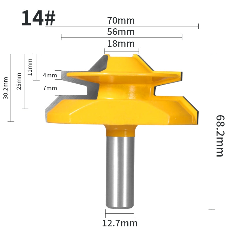 Lock Miter Router Bit – Woodworking Milling Cutter Tool for Creating Tight Corner Joints in Cabinets, Furniture