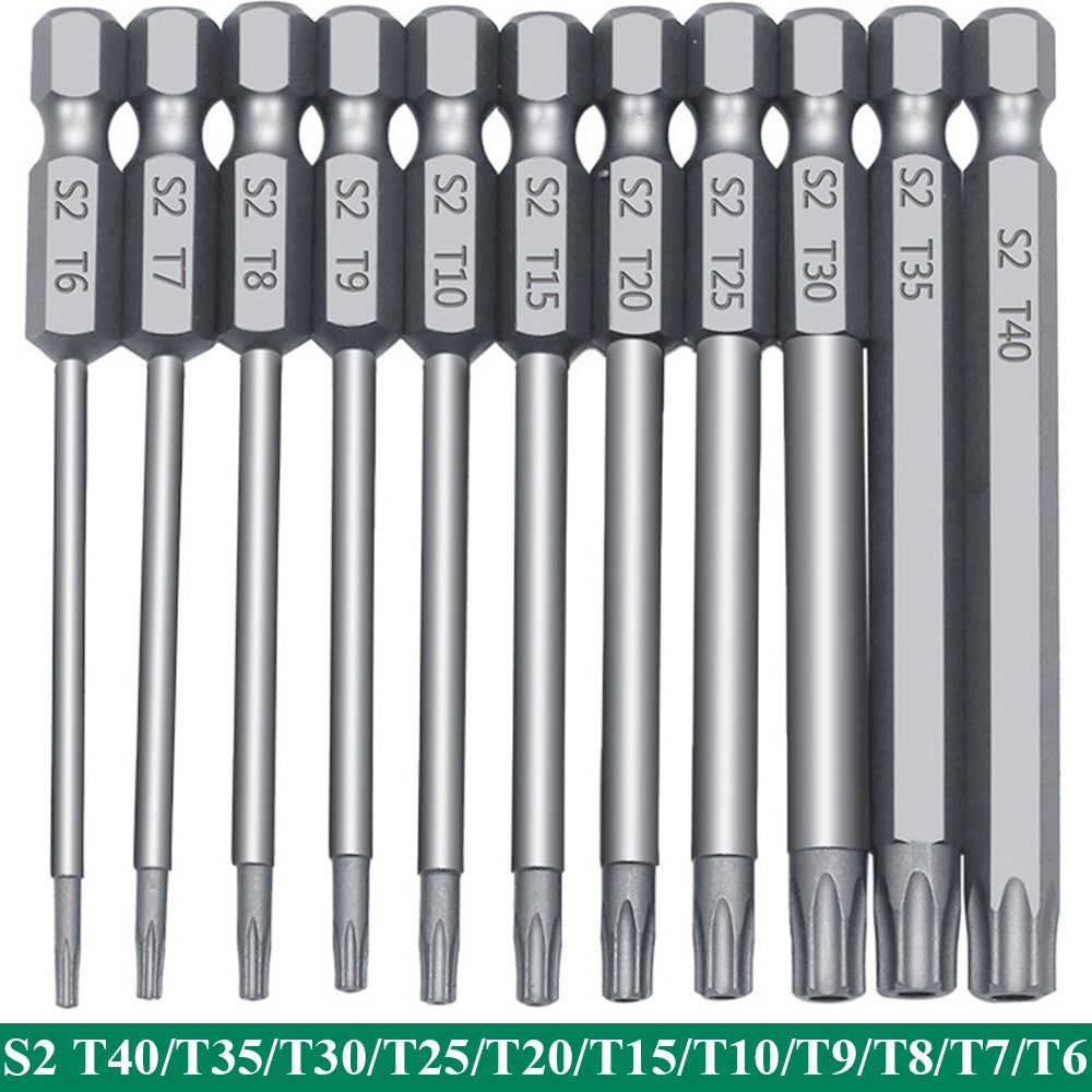 Magnetic Torx Bit Set S2 Steel Star Security Screwdriver Set for Shark Vacuum, Laptop, Phone & Electronics Repair