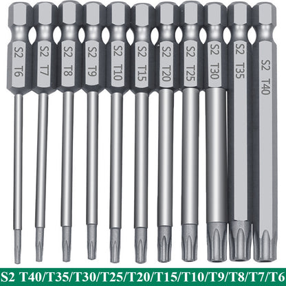 Magnetic Torx Bit Set S2 Steel Star Security Screwdriver Set for Shark Vacuum, Laptop, Phone & Electronics Repair