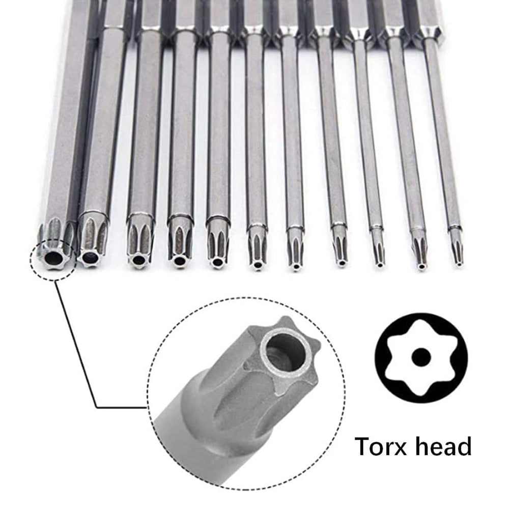 Magnetic Torx Bit Set S2 Steel Star Security Screwdriver Set for Shark Vacuum, Laptop, Phone & Electronics Repair