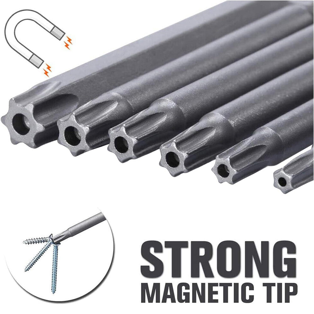 Magnetic Torx Bit Set S2 Steel Star Security Screwdriver Set for Shark Vacuum, Laptop, Phone & Electronics Repair