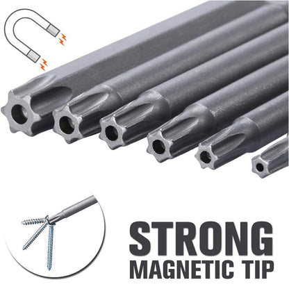 Magnetic Torx Bit Set S2 Steel Star Security Screwdriver Set for Shark Vacuum, Laptop, Phone & Electronics Repair