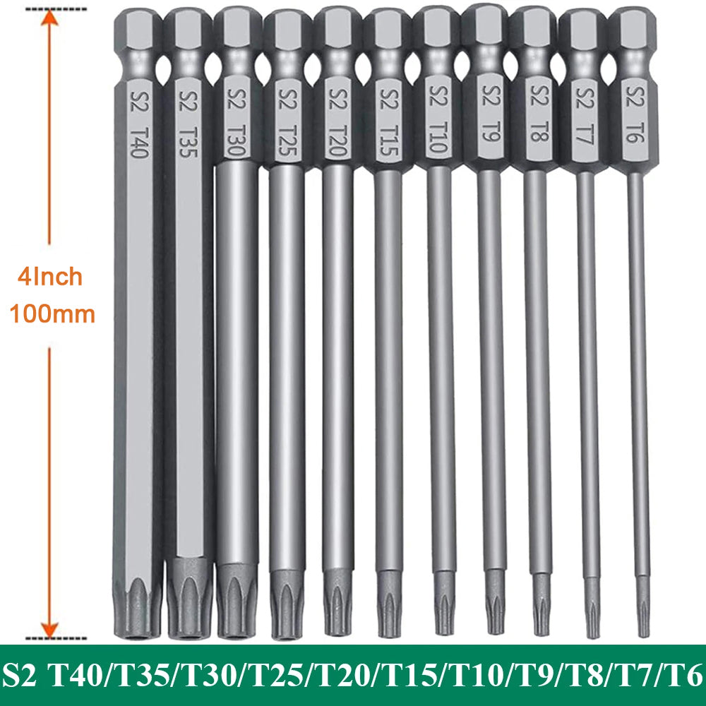 Magnetic Torx Bit Set S2 Steel Star Security Screwdriver Set for Shark Vacuum, Laptop, Phone & Electronics Repair