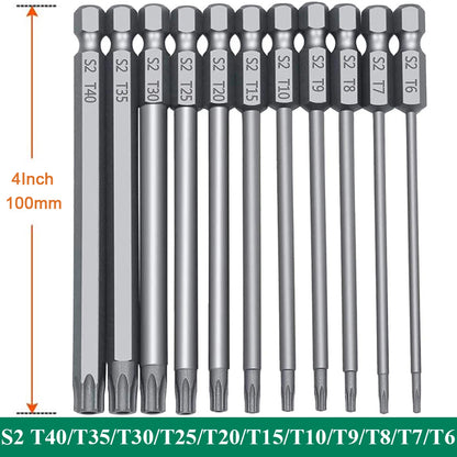 Magnetic Torx Bit Set S2 Steel Star Security Screwdriver Set for Shark Vacuum, Laptop, Phone & Electronics Repair