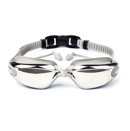 Premium Anti Fog Swimming Goggles for Adults with Earplugs and Nose Clip