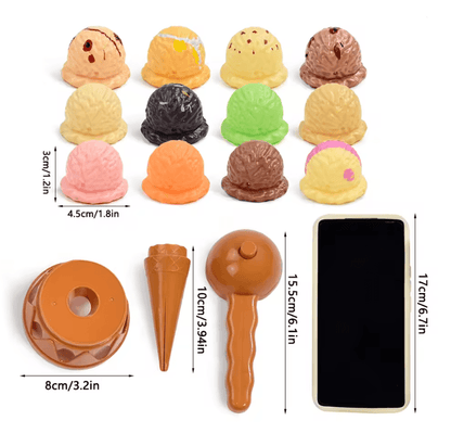 Deluxe Ice Cream Stack Up Pretend Play Toy  Educational Toy For Kids 2