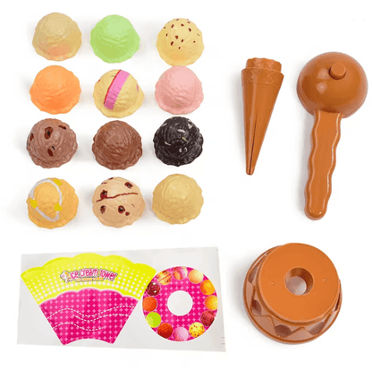 Deluxe Ice Cream Stack Up Pretend Play Toy  Educational Toy For Kids 3