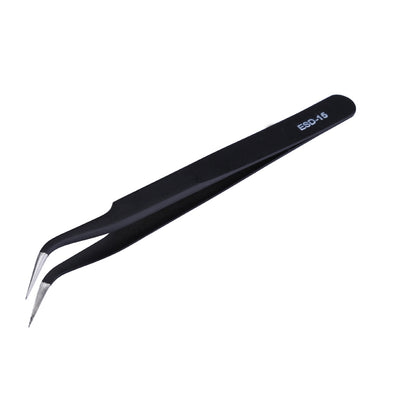Stainless Steel ESD Tweezer Set, Anti-Static Precision Tweezers Tool Kit for Electronics Repair, Jewelry Making
