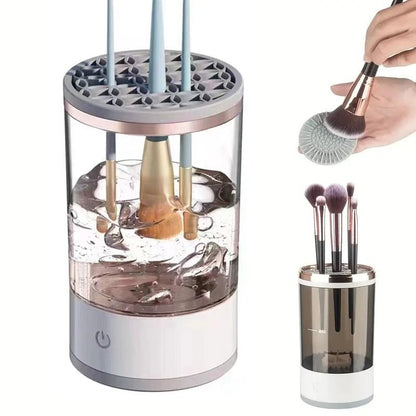 USB Plug Electric Makeup Brush Cleaner with Collars and Rubber Bowl