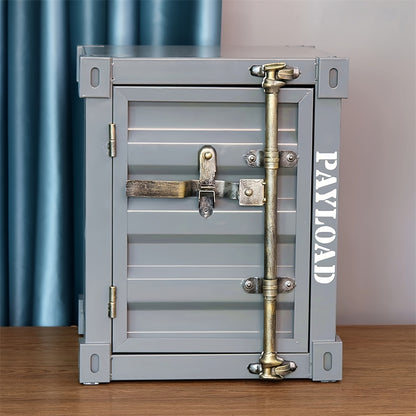 Industrial Style Cabinet Coffee Table  Side Table Iron Creative Bedside Cabinet With Small Storage  2
