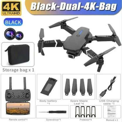 E88 Folding Drone With 4K Dual Camera And Obstacle Avoidance 11