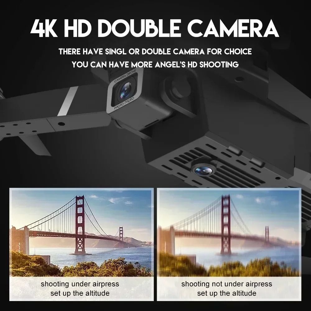 E88 Folding Drone With 4K Dual Camera And Obstacle Avoidance 2