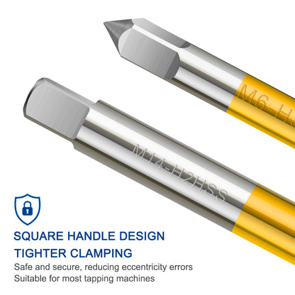 HSS Titanium Coated Metric Thread Tap Drill Bit Set Straight Flute Hand Tapping Tools For Metalwork 3