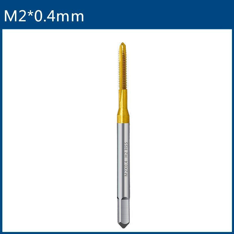 HSS Titanium Coated Metric Thread Tap Drill Bit Set Straight Flute Hand Tapping Tools For Metalwork 6