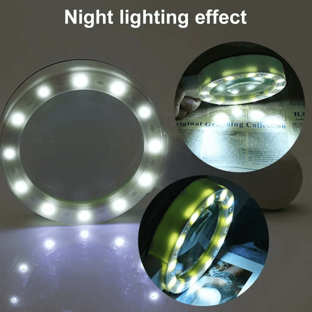 30X Illuminated Magnifying Glass With 12 LED Lights And Optional Gift Box 4