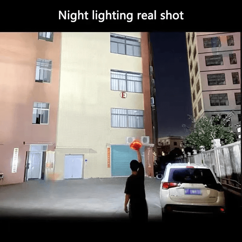 Rechargeable Solar Flood Light For Outdoor Use LED Construction Spotlight 1