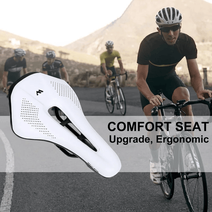 Comfortable Hollow Bike Saddle PU Leather Road Cycling Seat Cushion 1