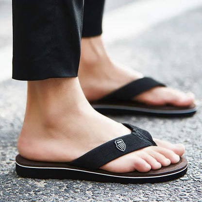 Casual Summer Flip Flops For Men With Non Slip Sole Flat Slides Comfortable Indoor Outdoor Beach Ho 3